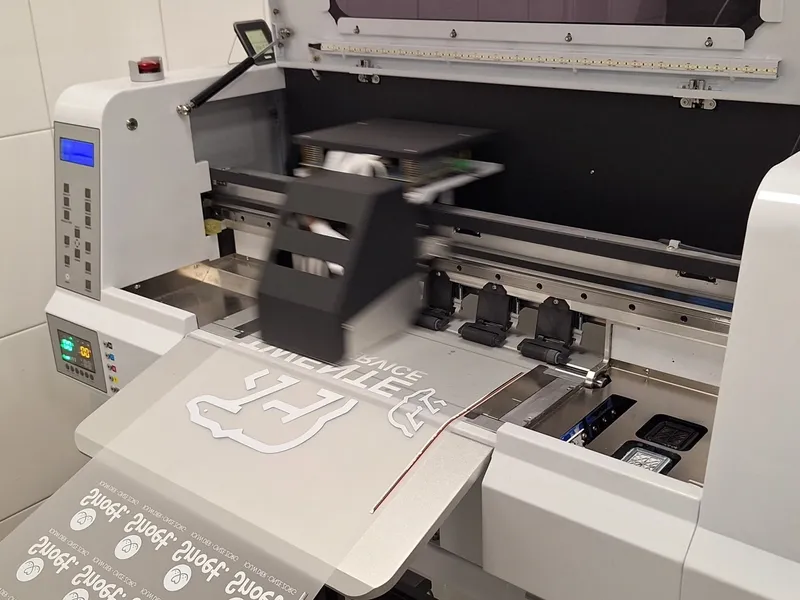 DTF-printer print ontwerp op film